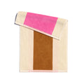 Gastendoekjes Martens & Martens Suite702│art. MMTTSET30PIRBBR│bruin-roze achterkant