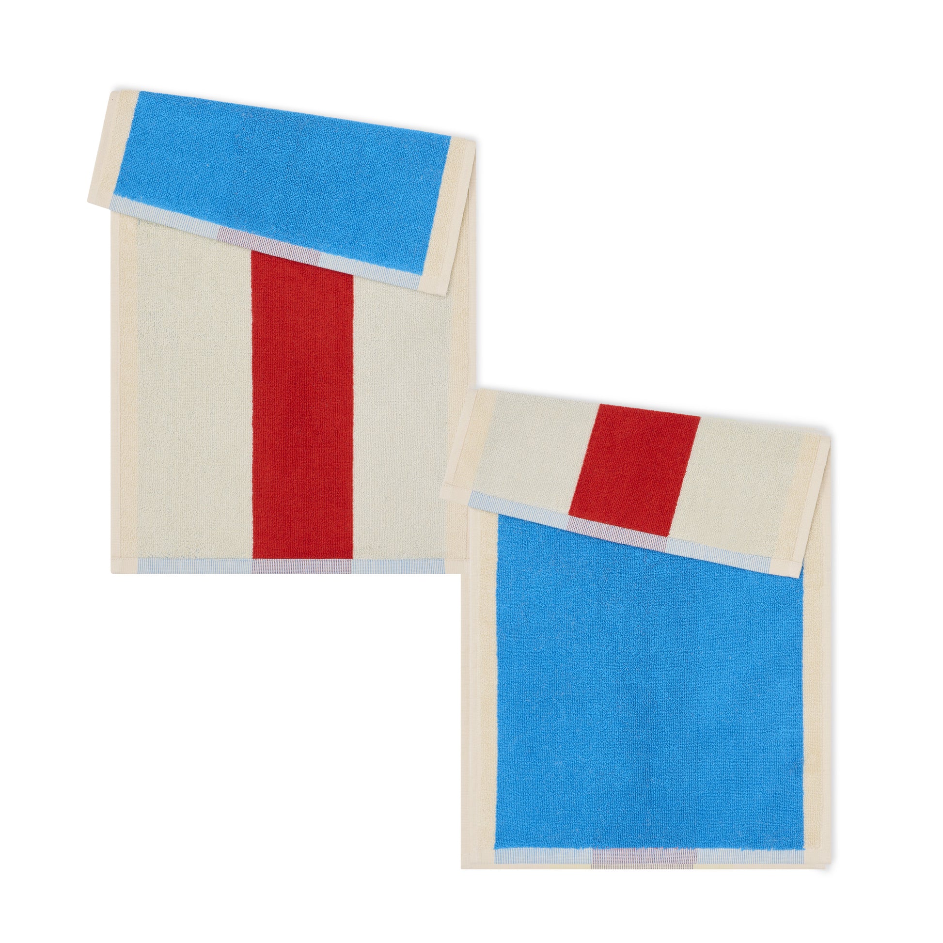 Gastendoekjes Martens & Martens Set D Suite702│art. CMMTTSET30AQFYE│Variant Aqua 7 Red voor- en achterkant