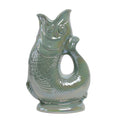 Gluckigluck Waterkaraf Lustre Edition Sage│Guggle Jug Vis│art. G31155/SAGEL/W│voorkant met witte achtergrond