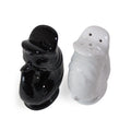 Top view of the Gluckigluck salt and pepper shakers showing the holes.