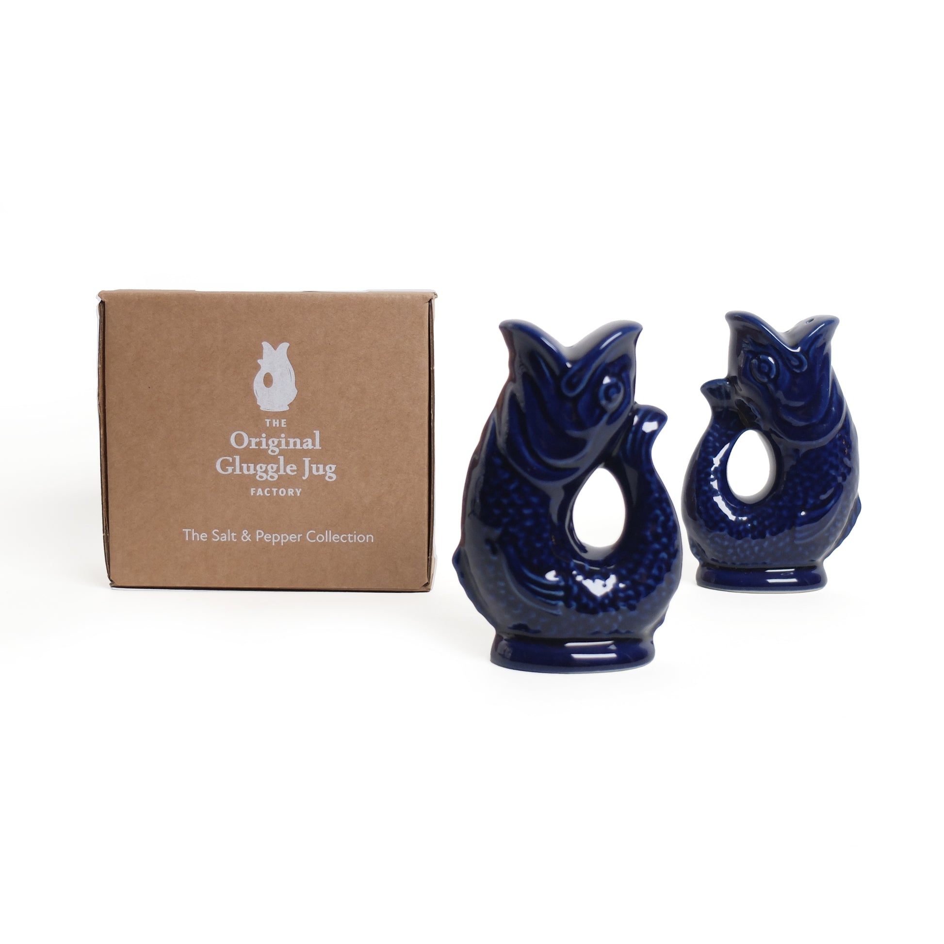 Gluckigluck Peper en Zoutstel Cobalt Blue│art. G31159/BL/W│naast verpakking