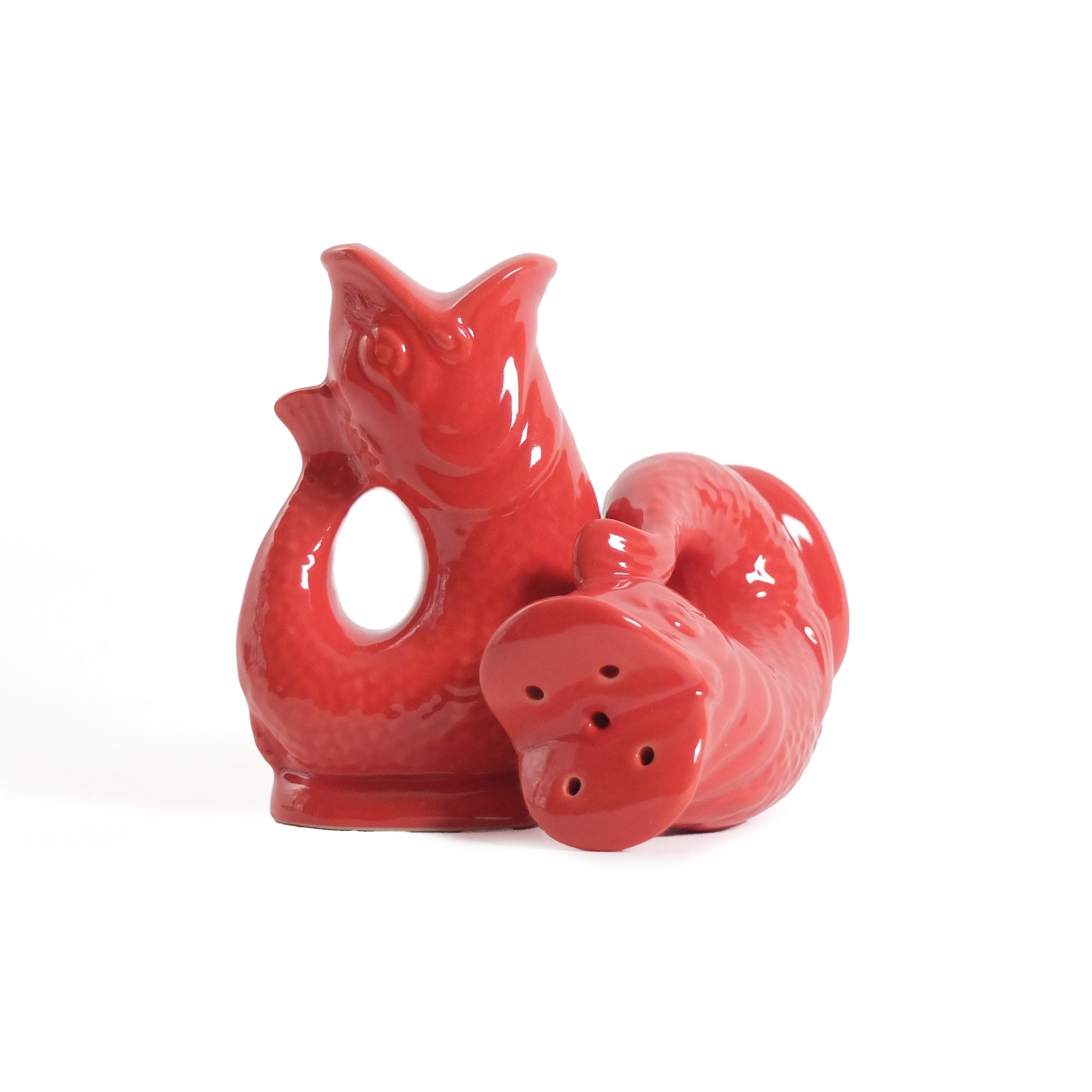 Gluckigluck Peper en Zoutstel Rood│art. G1159/RED/W│vooraanzicht staand en liggend