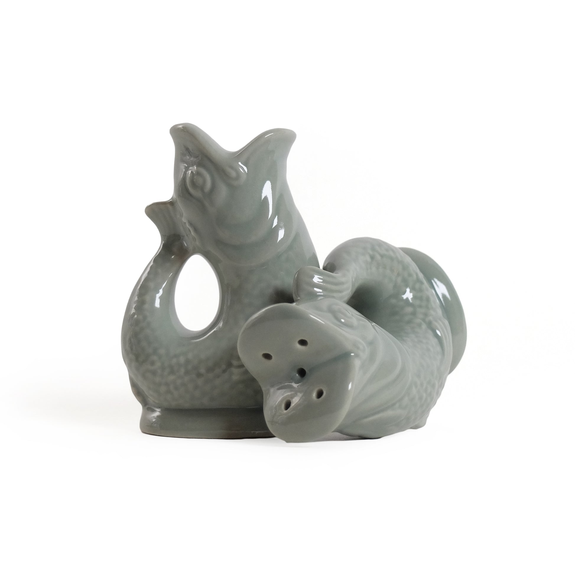 Gluckigluck Peper en Zoutstel Sage│art. G31159/SAGE/W│vooraanzicht staand en liggend