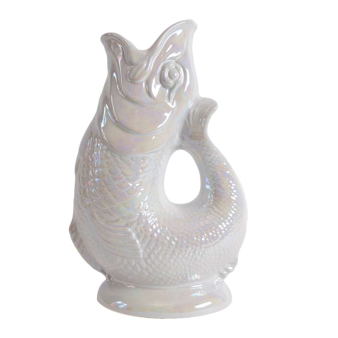 Gluckigluck Waterkaraf Vis Lustre Pearl│art. G31155/PL/W│zijkant links