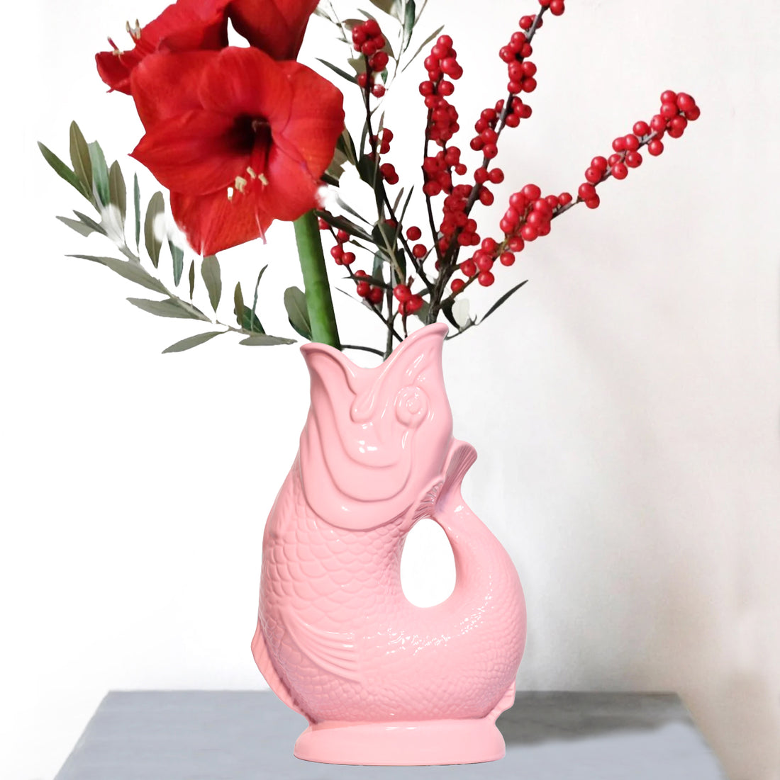 Gluckigluck Waterkaraf Baby Pink│art. 931155/BABY/W│zijaanzicht met witte achtergrond