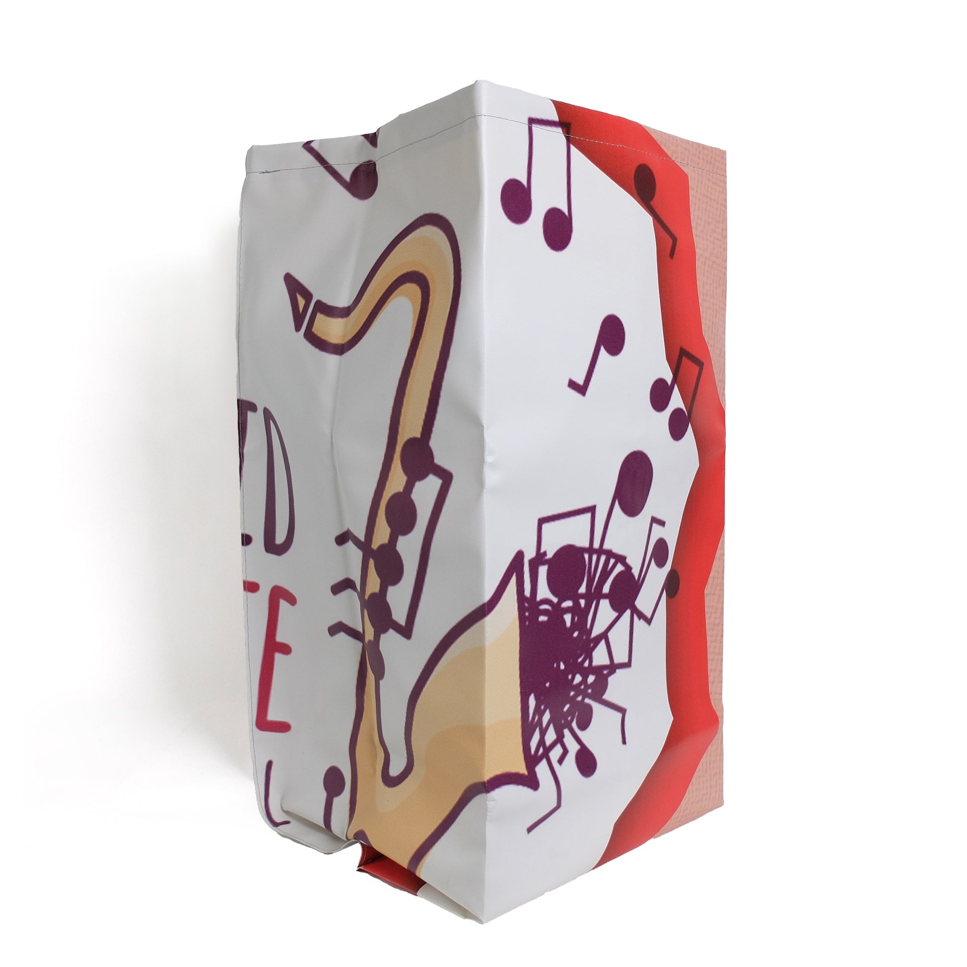 Bisonbag Prullenbak / Wasmand Goods│hergebruikt reclamedoek│art. BB 10.01 Nr.5│voorkant schuin 