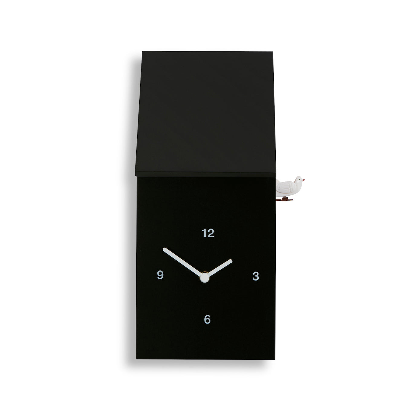 Koekoeksklok Half Time Zwart│Diamantini & Domeniconi│art. DIA 212ZW│vooraanzicht