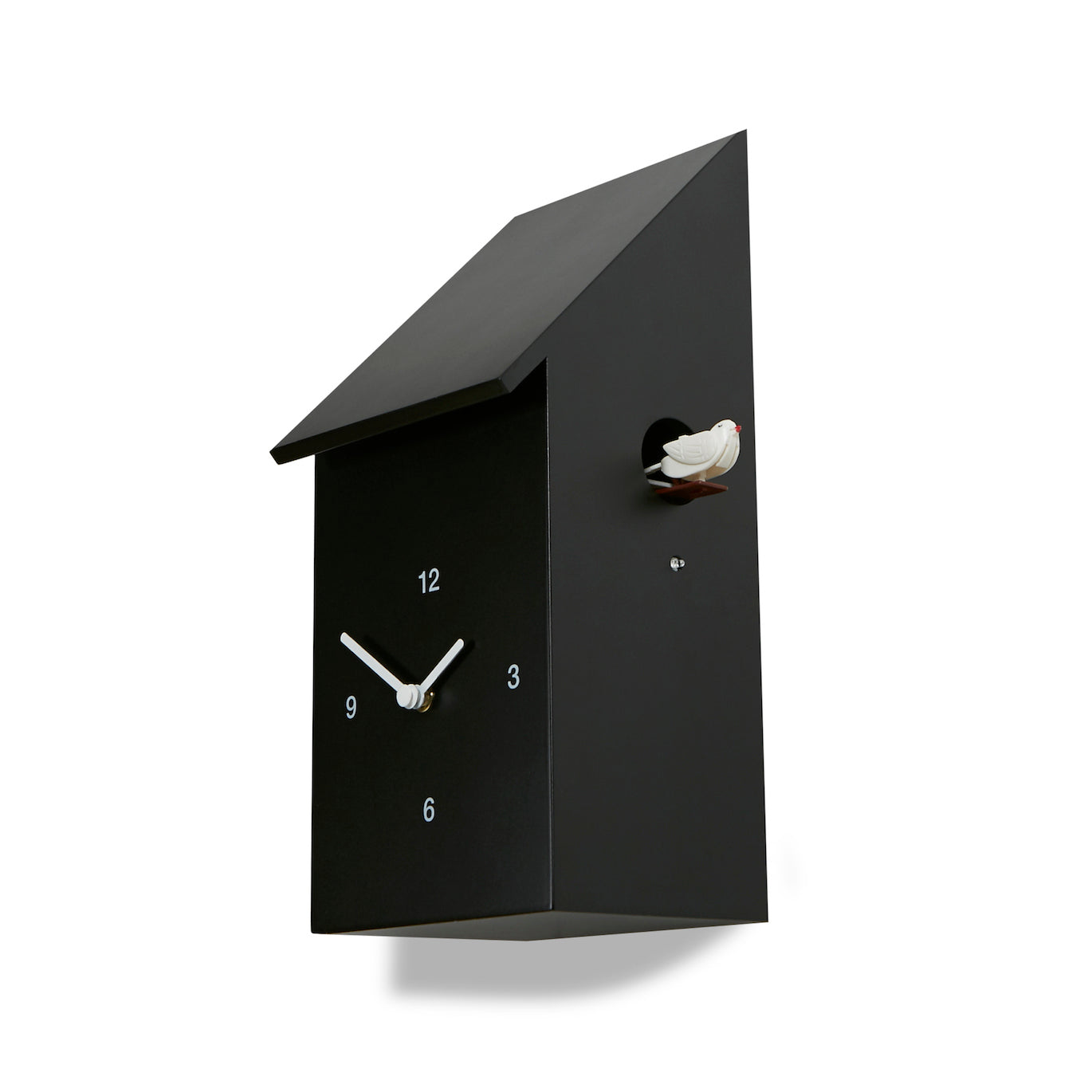 Koekoeksklok Half Time Zwart│Diamantini & Domeniconi│art. DIA 212ZW│onderaanzicht zijkant schuin