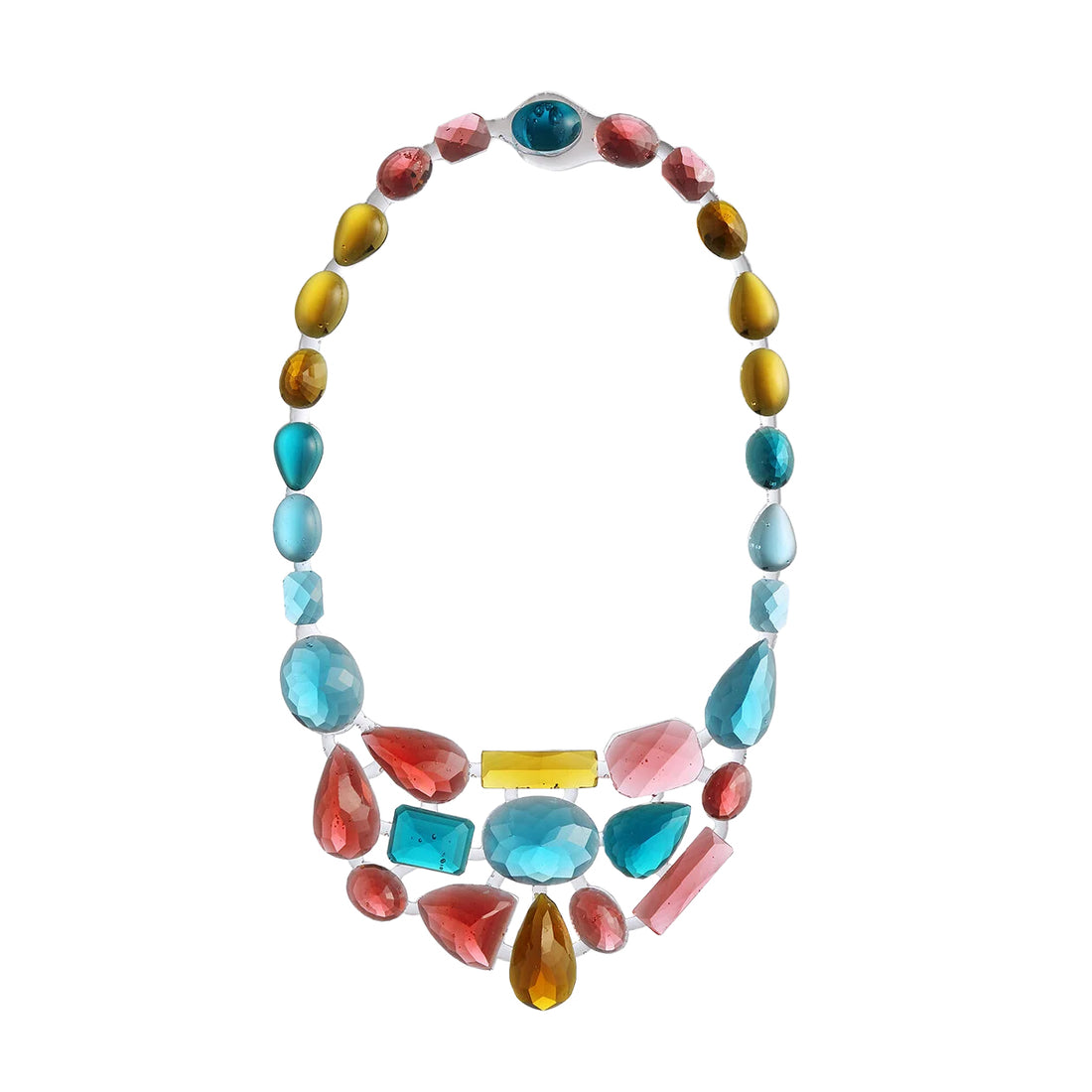 Halsketting Collier Stones Multicolor Corsari Jewels│art. CJS-1002-042│vooraanzicht