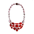 Halsketting Collier Stones Rood Corsari Jewels│art. CJS-1002-044│vooraanzicht