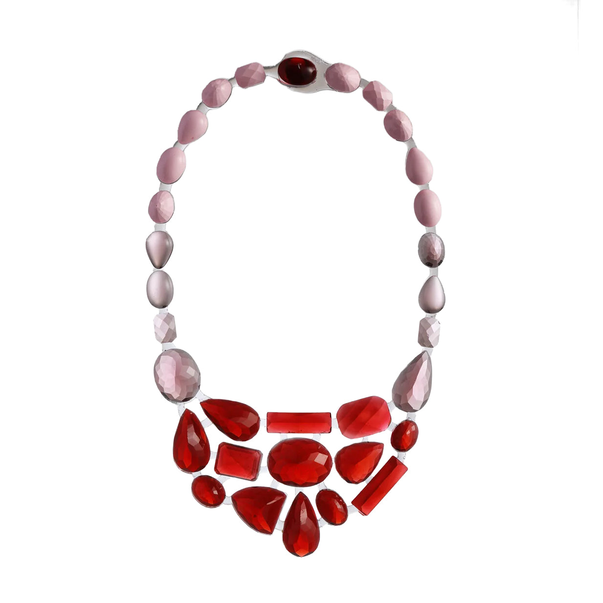 Halsketting Collier Stones Rood Corsari Jewels│art. CJS-1002-044│vooraanzicht