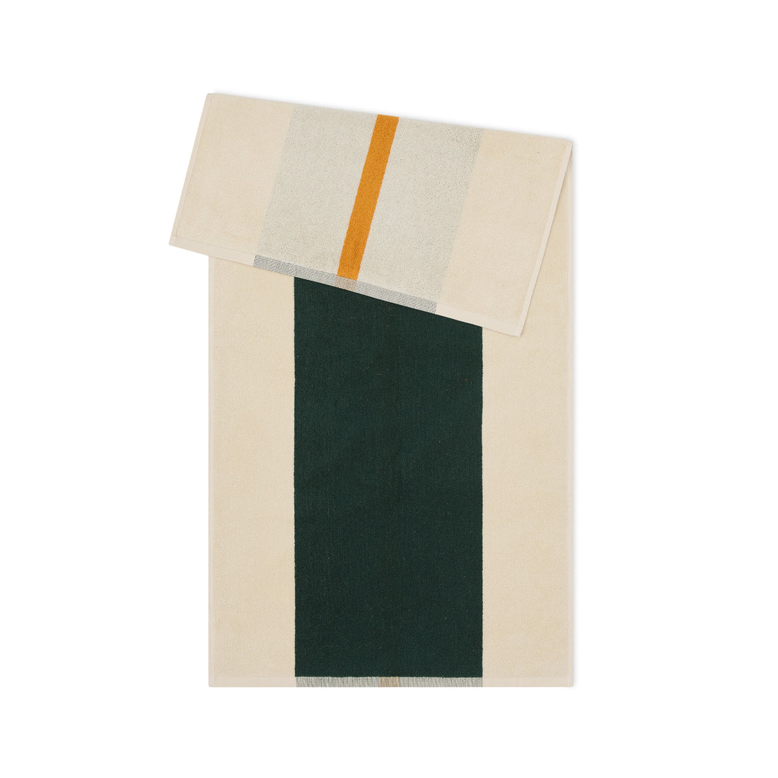 Handdoek Martens & Martens Dark Green & Orange Suite702│art. CMMTT50DGOR│achterkant