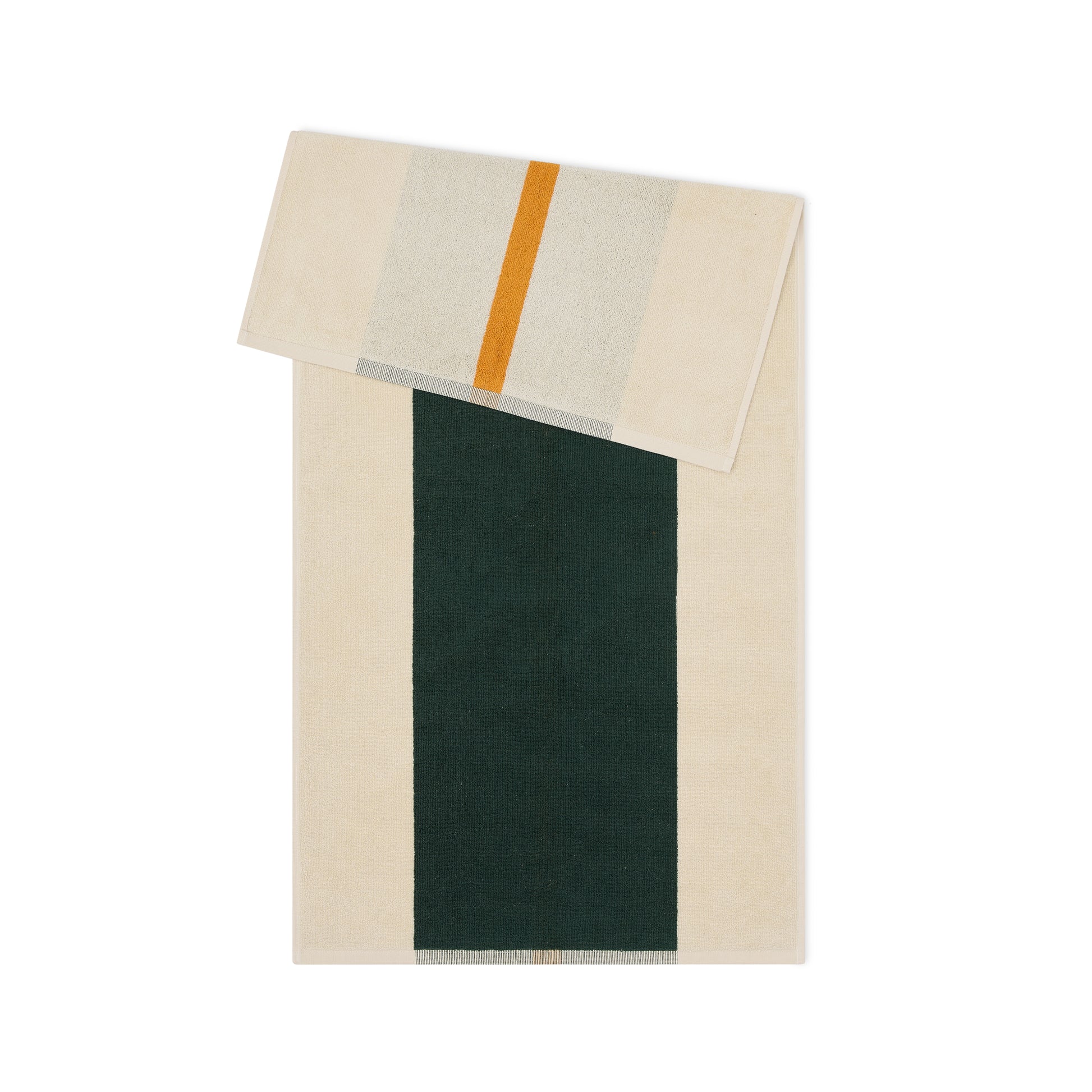 Handdoek Martens & Martens Dark Green & Orange Suite702│art. CMMTT50DGOR│achterkant