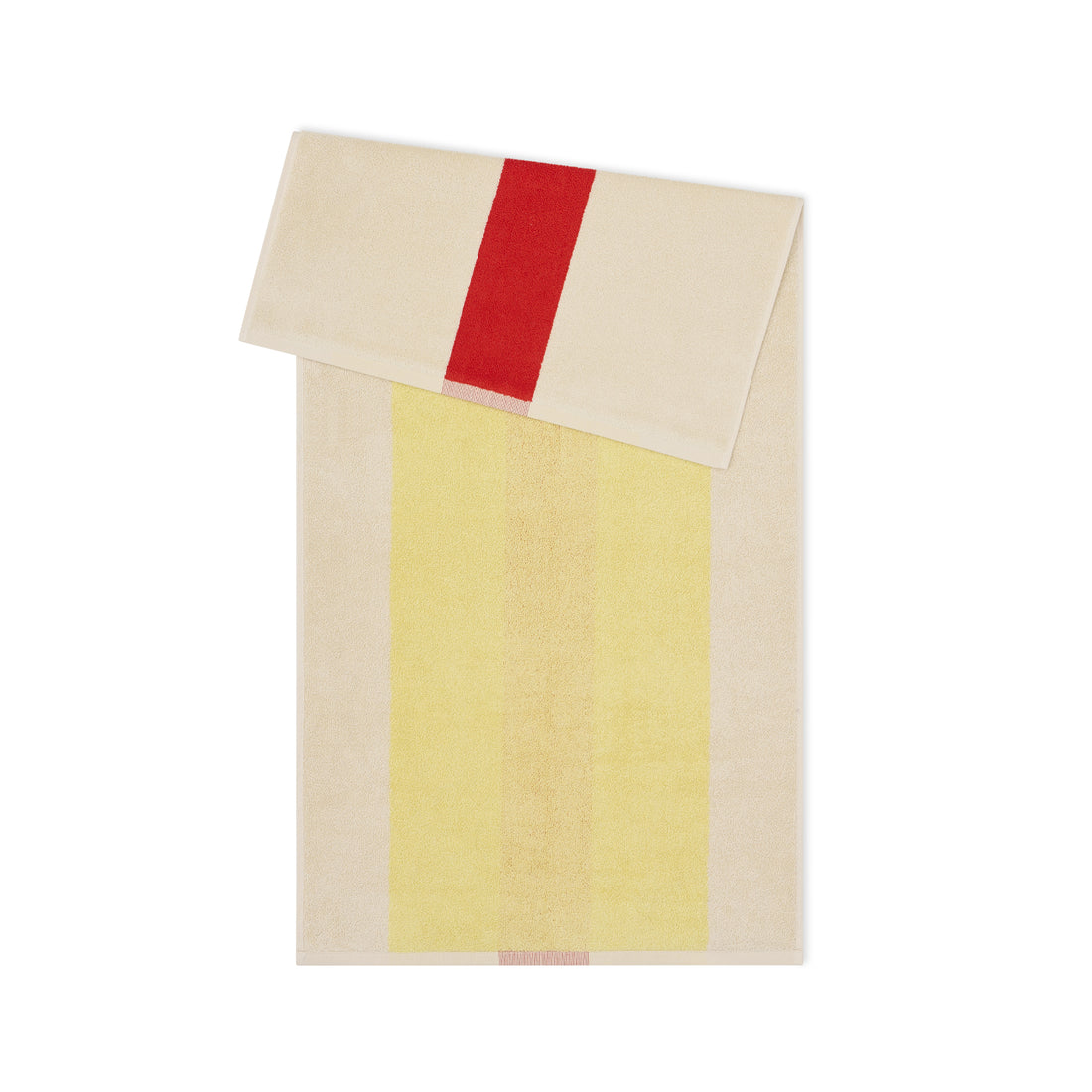 Handdoek Martens & Martens Red & Yellow Suite702│art. CMMTT50REYE│voorkant met witte achtergrond