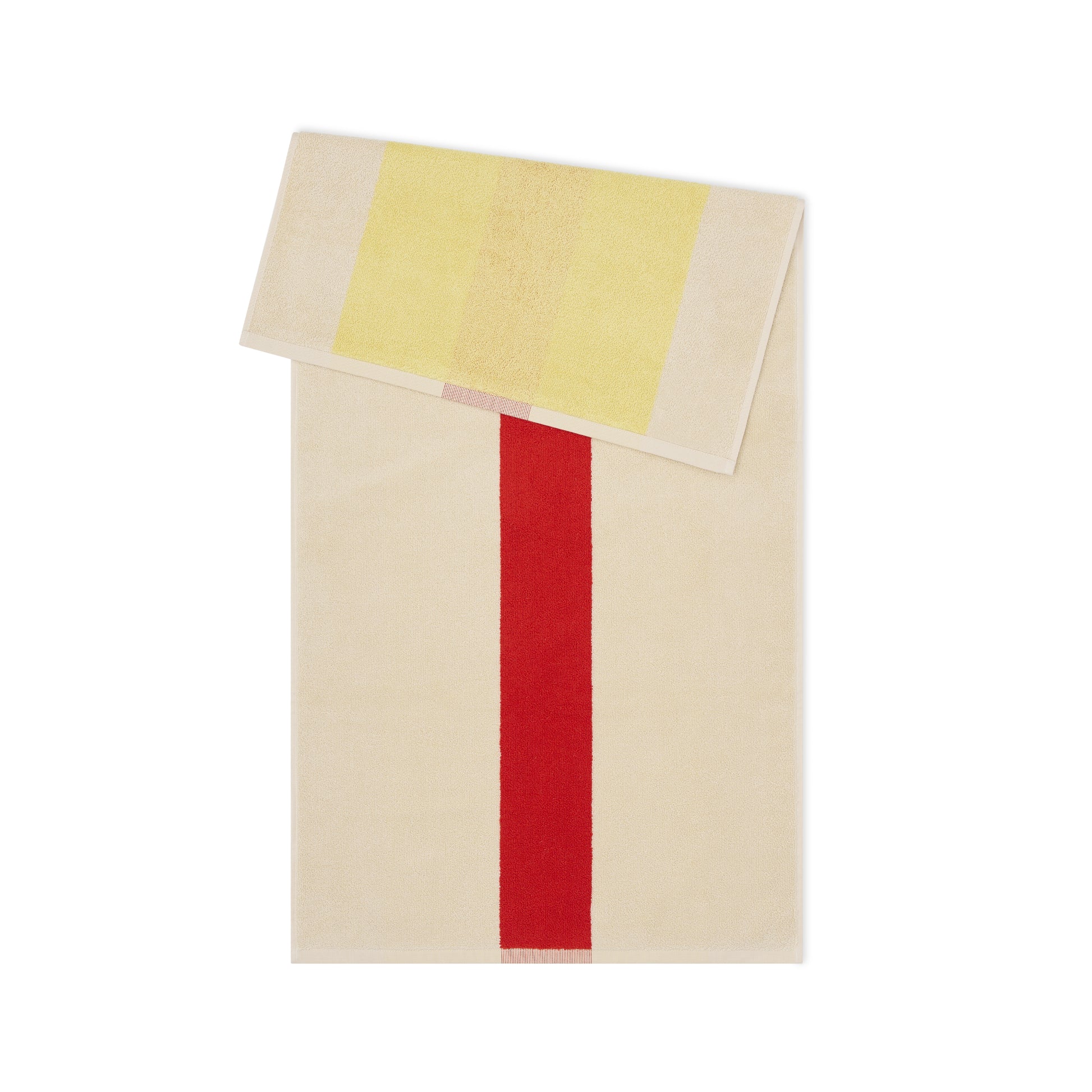 Handdoek Martens & Martens Red & Yellow Suite702│art. CMMTT50REYE│achterkant met witte achtergrond