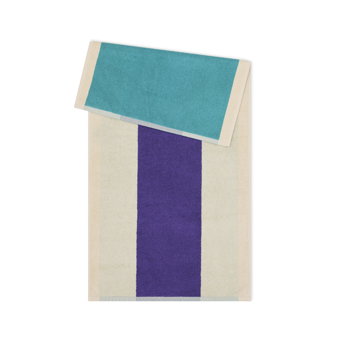 Handdoek Martens & Martens Turqouise & Purple Suite702│art. CMMTT50TUPU│voorkant met witte achtergrond