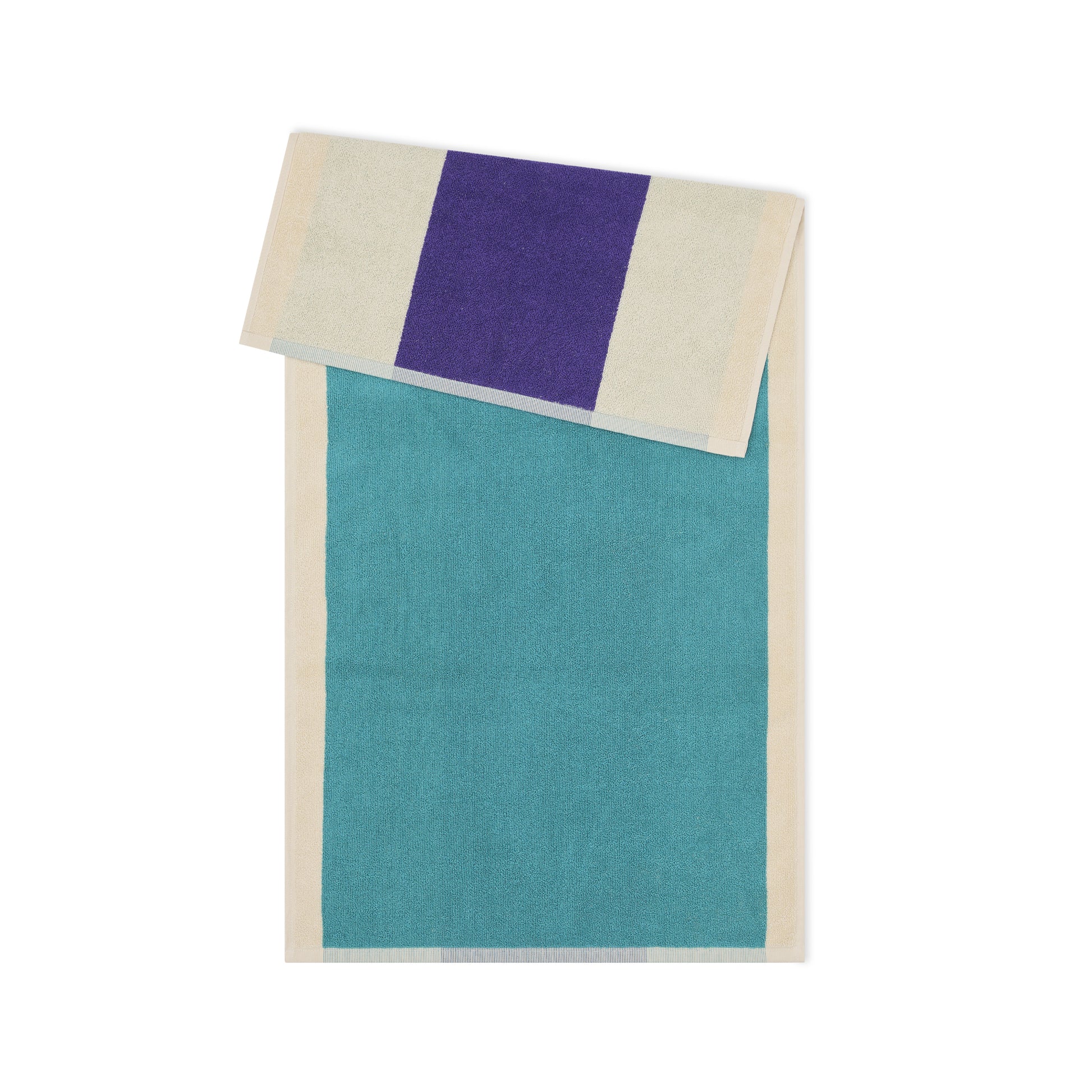 Handdoek Martens & Martens Turqouise & Purple Suite702│art. CMMTT50TUPU│achterkant met witte achtergrond