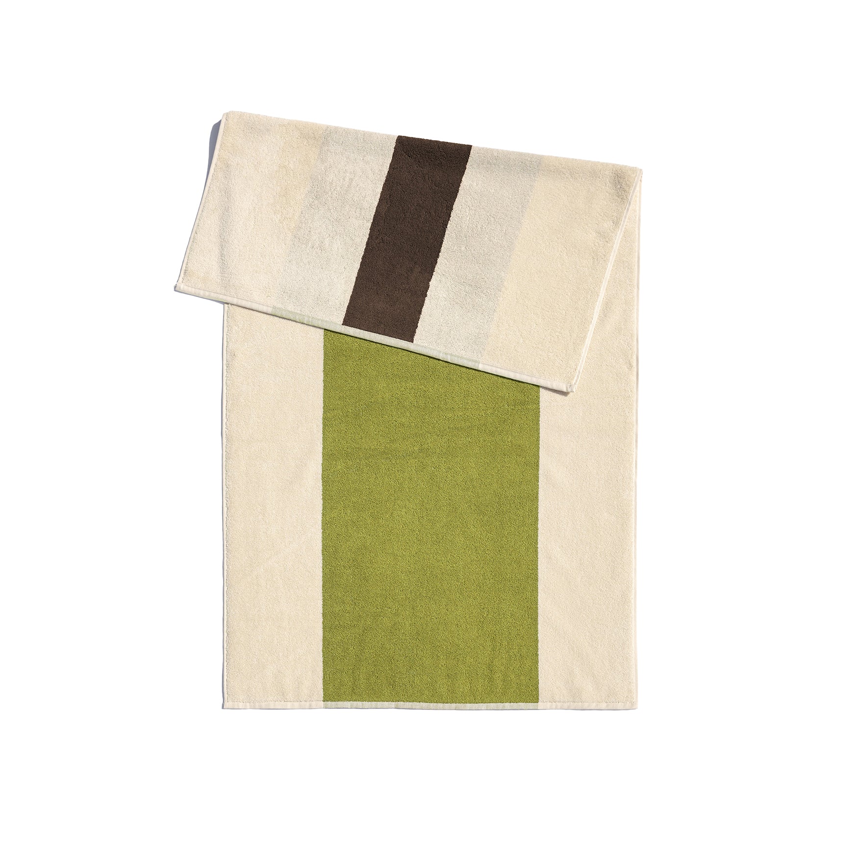 Handdoek 50x100 Brown&Lime│ Martens&Martens - Suite702│art. MMTT50BRLI│achterkant met witte achtergrond