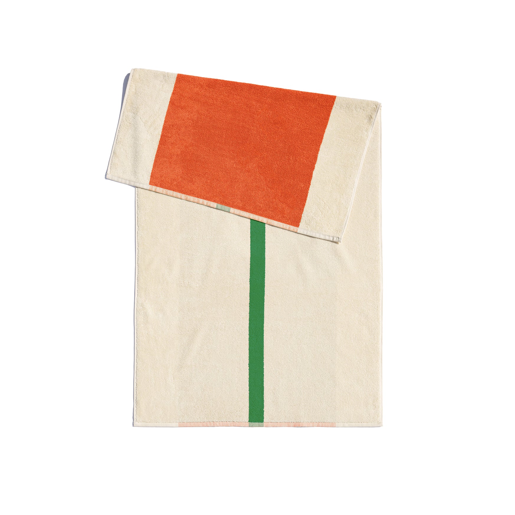 Handdoek 50x100 Orange&Green│Martens&Martens-Suite702│art. MMTT50ORGR│achterkant met witte achtergrond