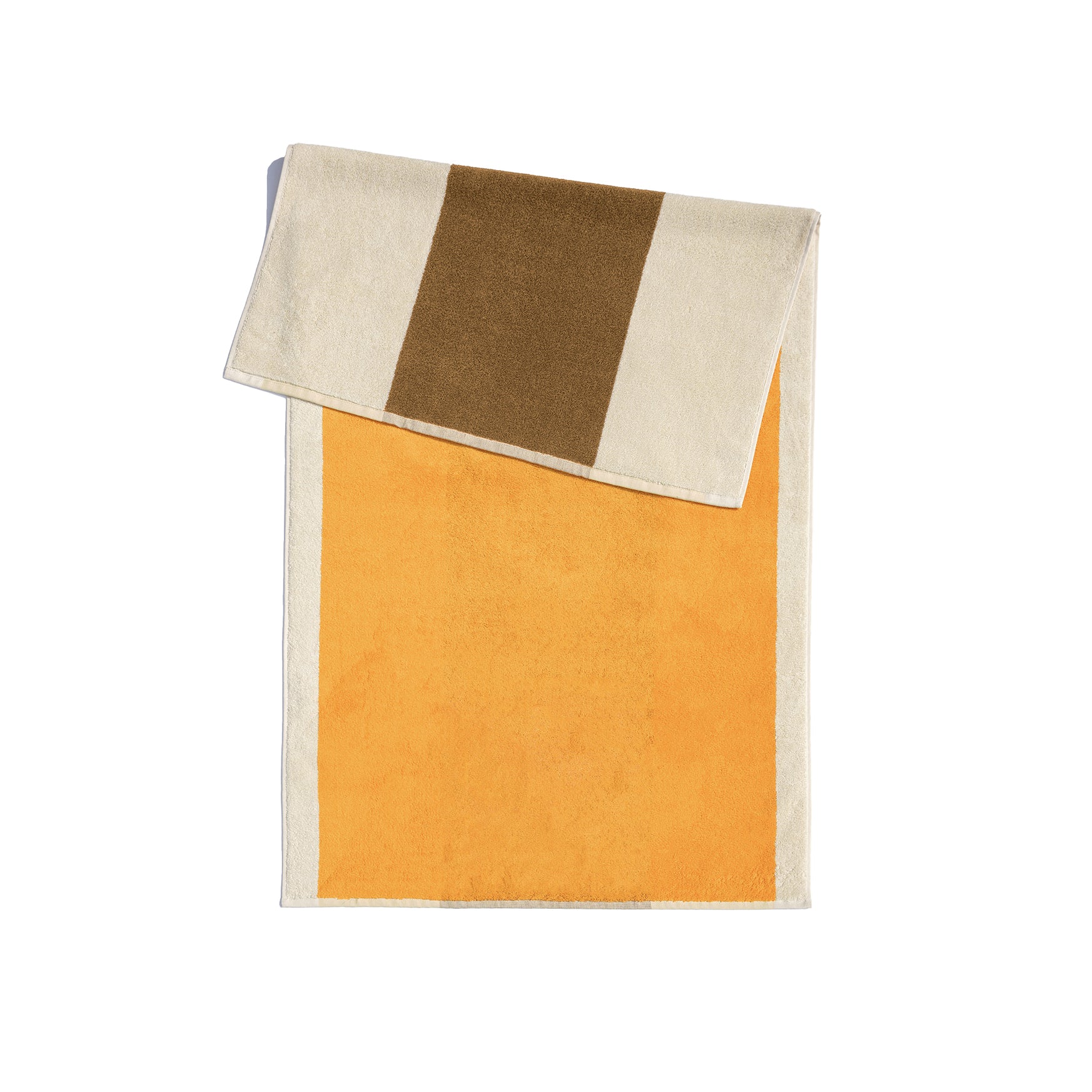 Handdoek 50x100 Sunny Yellow&Honey│Martens&Martens-Suite702│art. MMTT50SYHO│achterkant met witte achtergrond