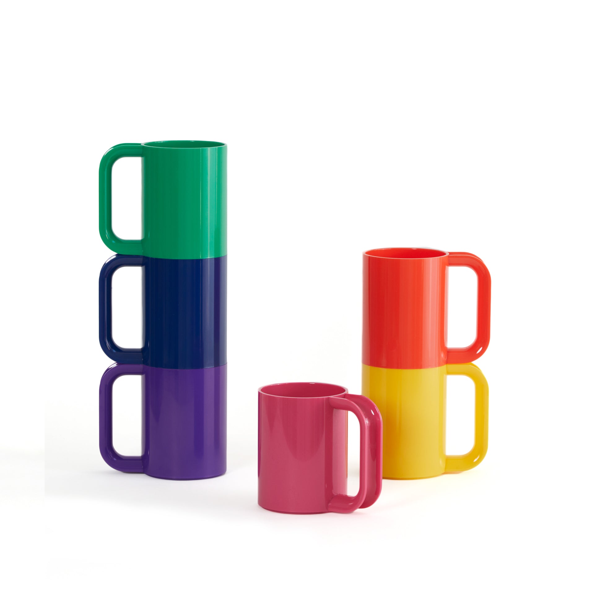 Heller Max Dinnerware│Mugs Rainbow│art. HWM-RB06│vooraanzicht met witte achtergrond