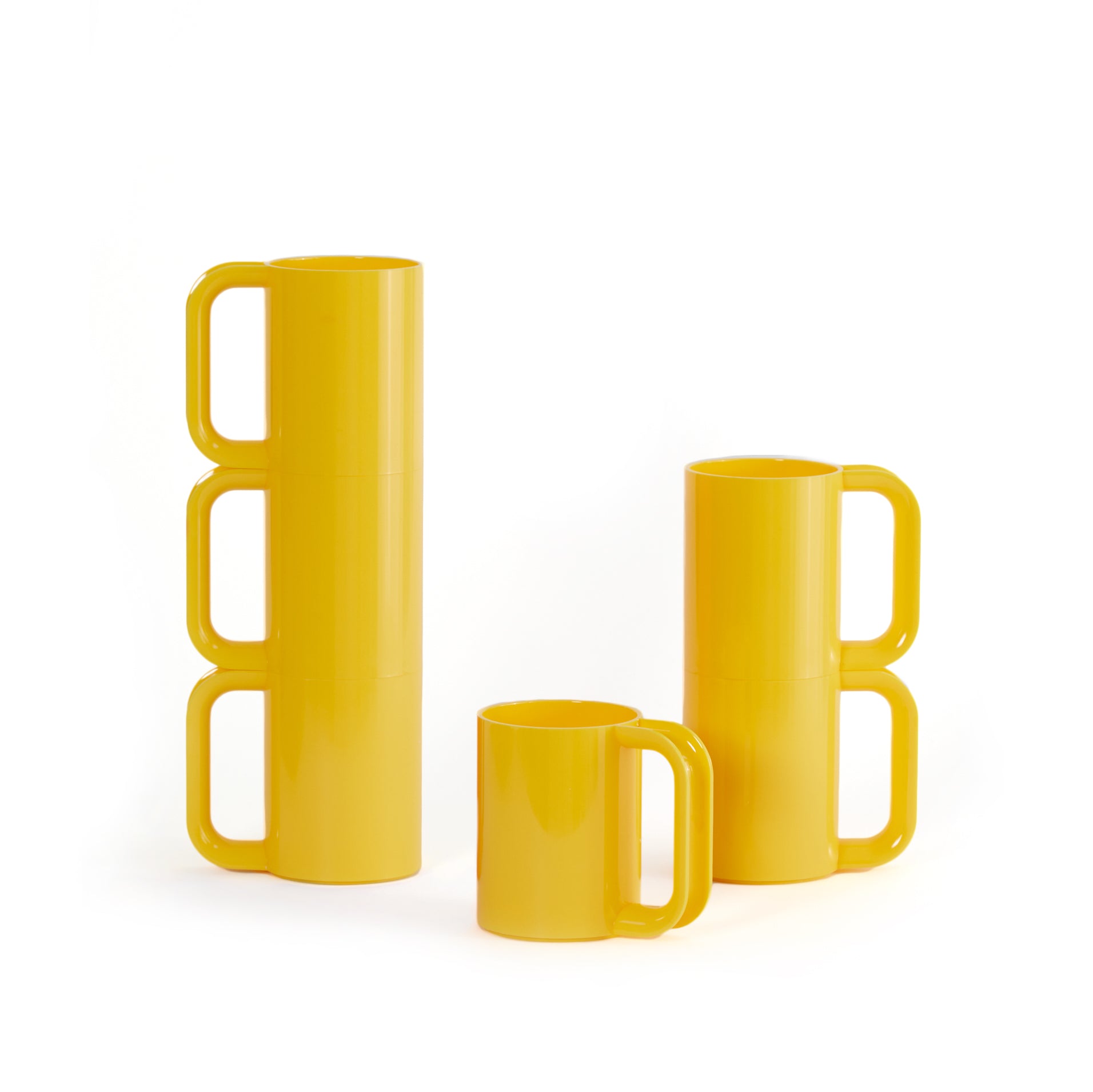 Heller Max Dinnerware│Mugs Yellow│art. 302-08-06│Vooraanzicht met witte achtergrond