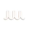 Heller Swell Wandkapstok Wit│art. 2303-01│vooraanzicht met witte achtergrond