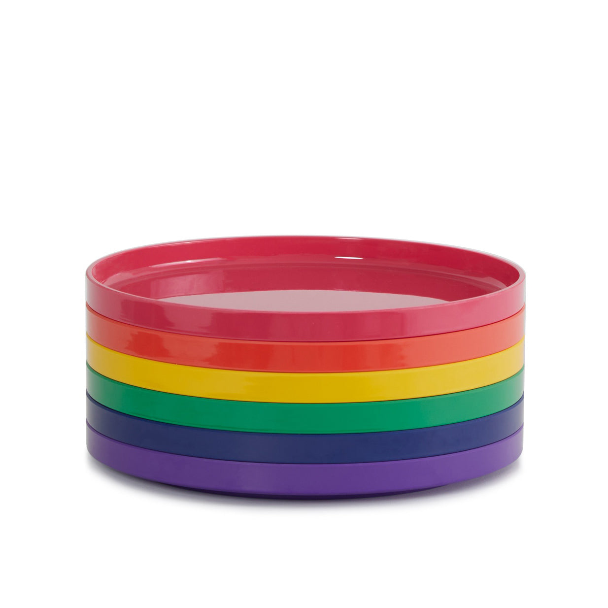 Heller Max Dinnerware│Large Plate Rainbow│art. 101-13-06│gestapeld met witte achtergrond