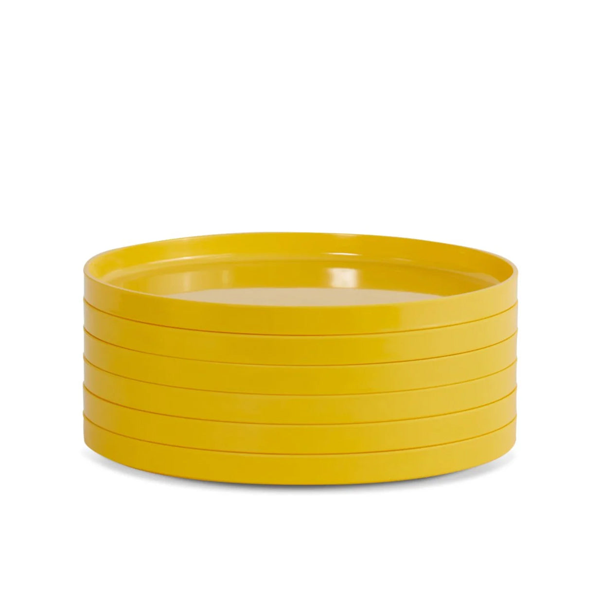 Heller Max Dinnerware│Large Plate Yellow│art. 101-08-06│Hellerware│gestapeld met witte achtergrond