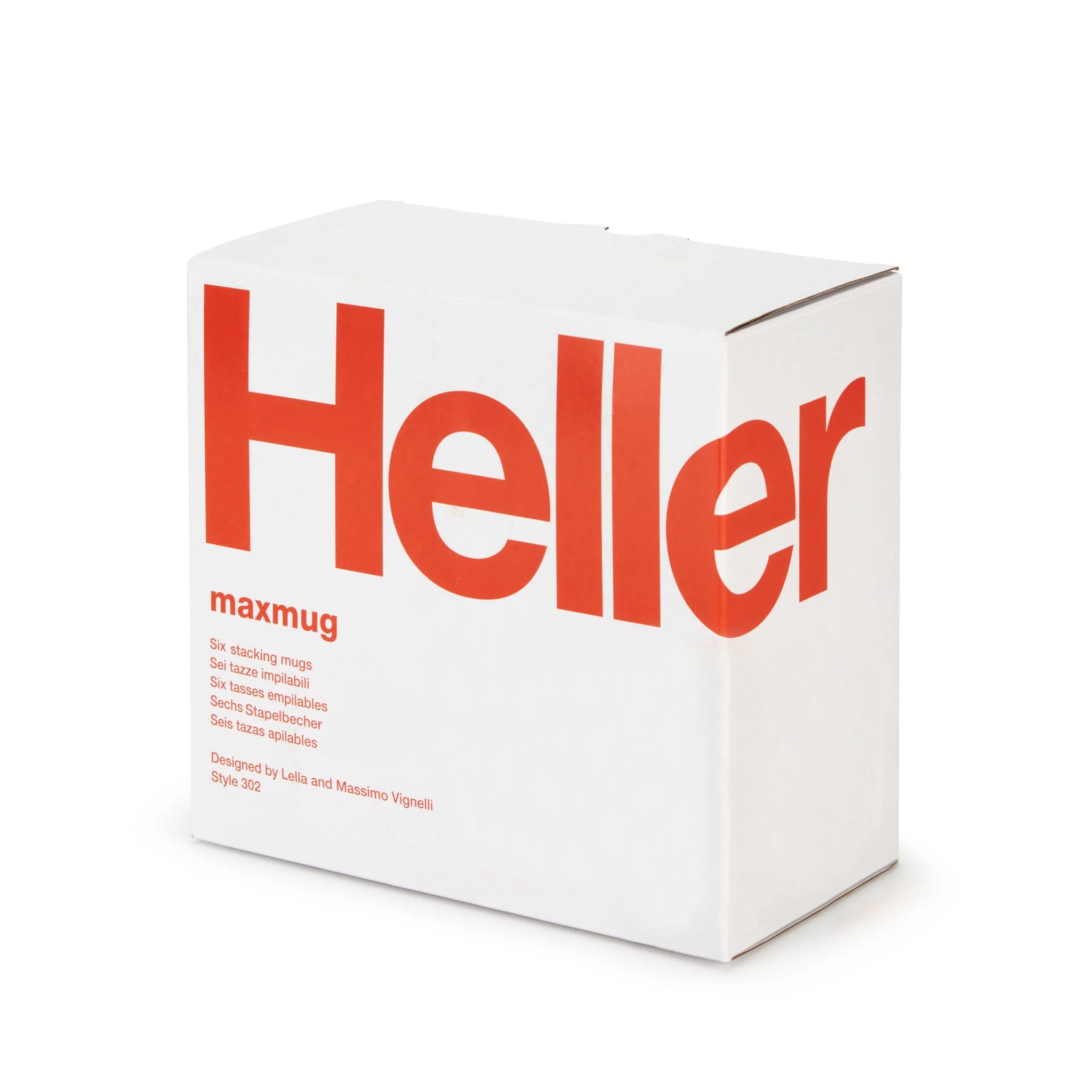 Heller Max Dinnerware│Mugs set/6 White│Hellerware│art. HWM-WH06│verpakking