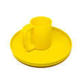 Heller Max Dinnerware│Mugs Yellow│art. 302-08-06│mok staand op bord