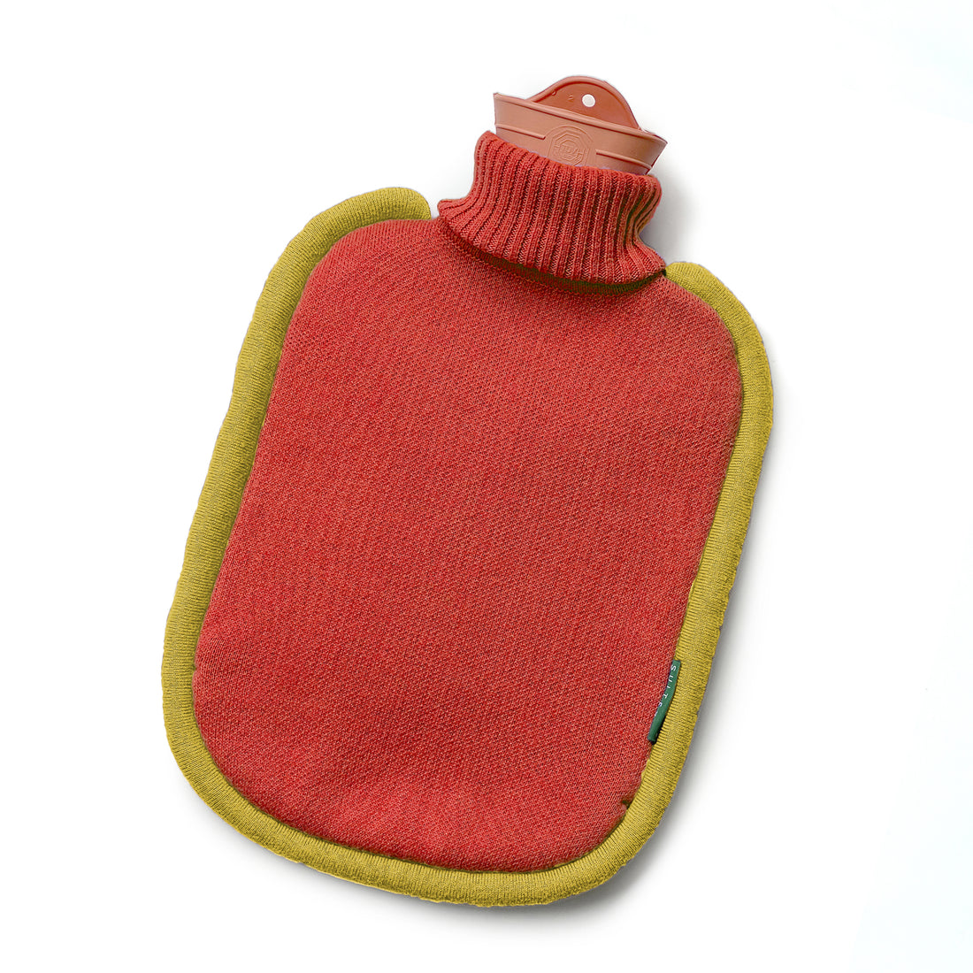 Warmwaterkruik Katoen Bumper Poppy Orange│Suite702│art. BHWBPO│bovenaanzicht schuin met witte achtergrond