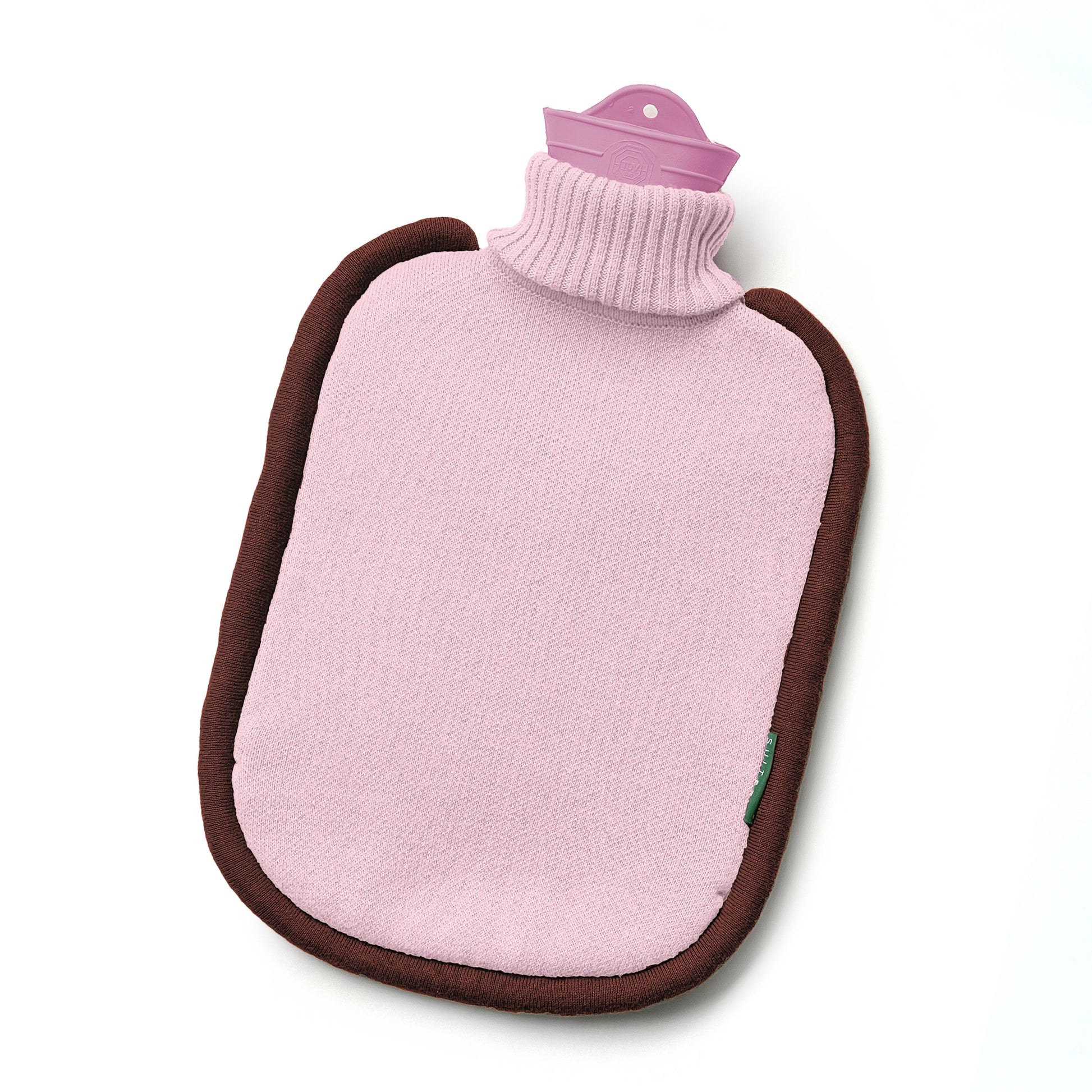 Warmwaterkruik Katoen Bumper Pastel Pink│art. BHWBPP│Suite702│bovenaanzicht schuin met witte achtergrond