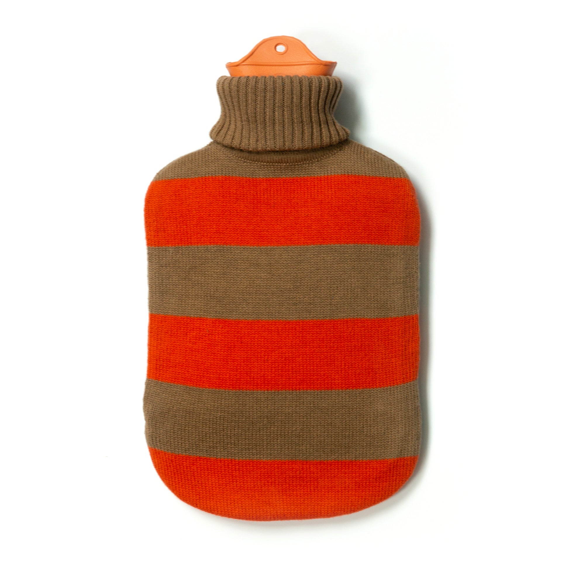 Warmwaterkruik Katoen Camel-Rood Suite702│liggend recht met witte achtergrond│art. HWBVECA