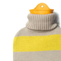 Warmwaterkruik Katoen Geel-Beige Suite702│detail bovenzijde trui│art. HWBYEBE