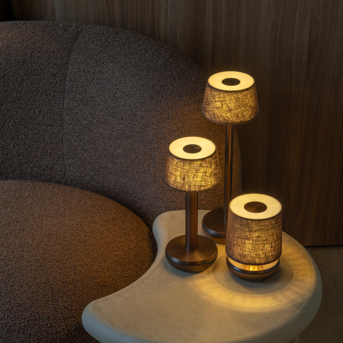 Humble Air Bronze & Brown Linen│art. HUMTL00508│vooraanzicht