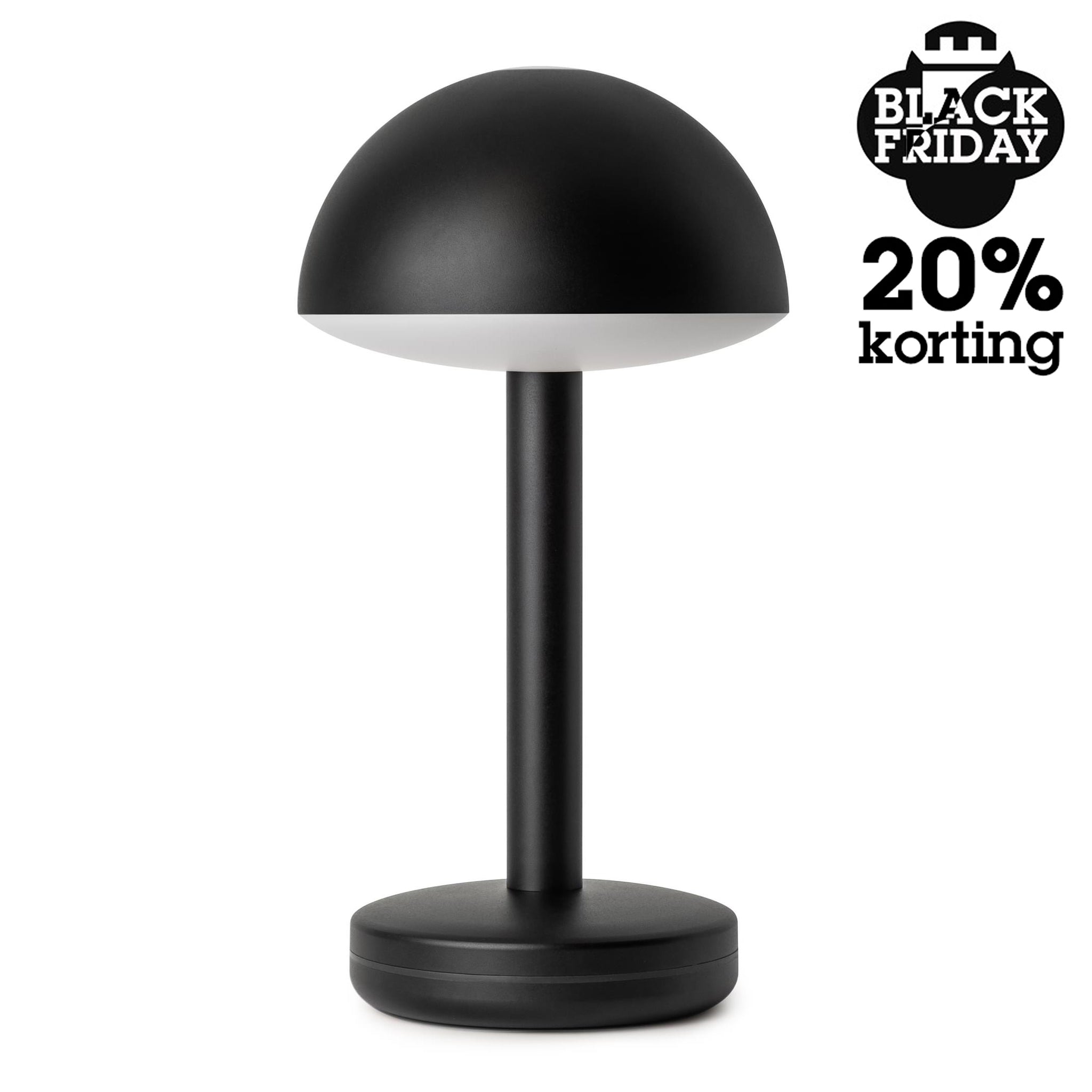 Humble Bug Oplaadbare Tafellamp Zwart│Black Friday 20% Korting│art. HUMTL00301