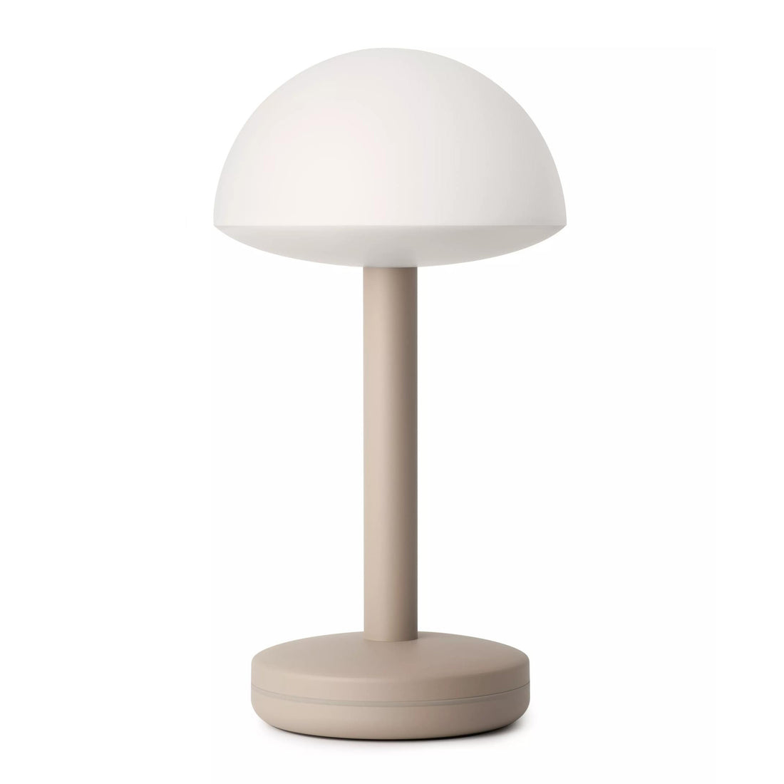 Humble Bug Oplaadbare tafellamp Frosted Beige│voorkant met witte achtergrond│art. HUMTL00305