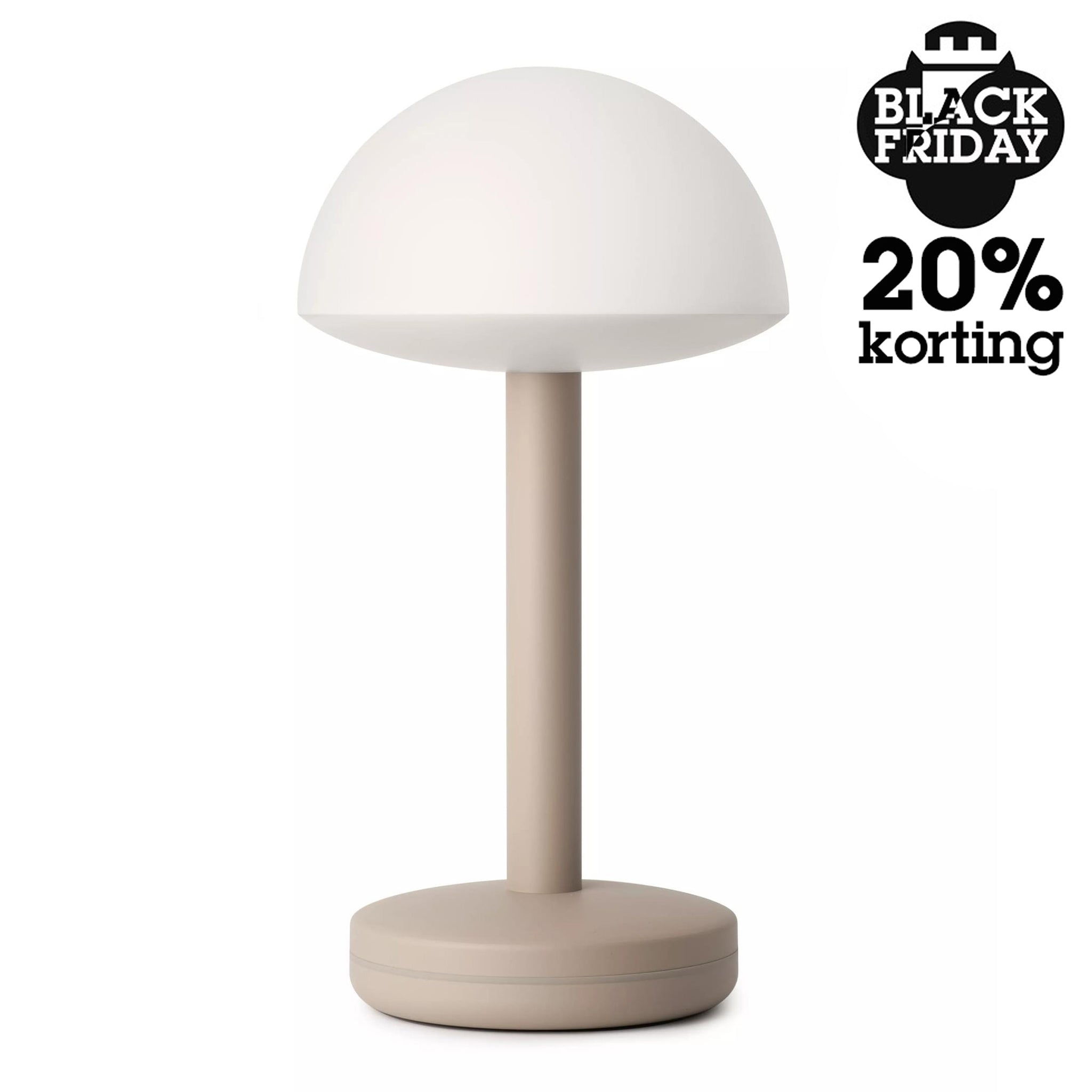 Humble Bug Oplaadbare tafellamp Frosted Beige│Black Friday 20% Korting│art. HUMTL00305