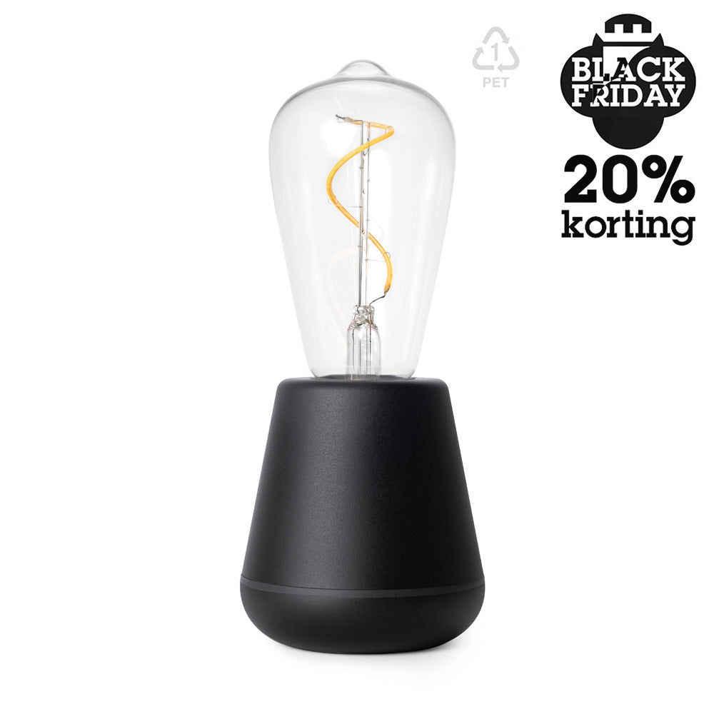 Humble One Outdoor Oplaadbare Tafellamp Zwart│Buitenverlichting│art. HUMTL00116│Black Friday 20% Korting