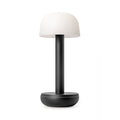 Humble Light Oplaadbare Tafellamp Zwart Frosted│voorkant met witte achtergrond│ art. HUMTL00209