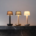 Humble Two Oplaadbare Tafellamp Beige-Beige Linnen│Draadloos│art. HUMTL00214│groep diverse linnen uitvoeringen