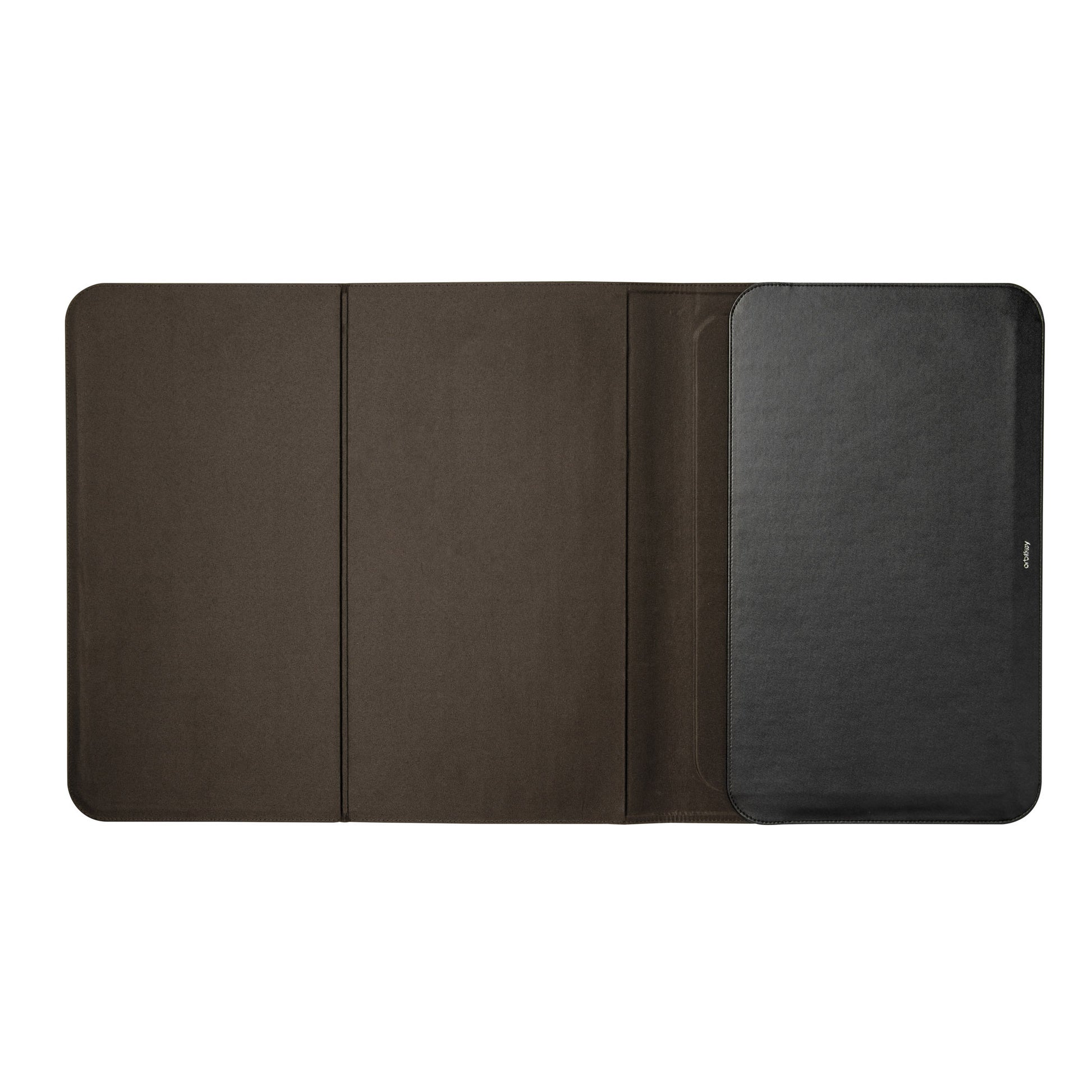 Hybrid Laptop Sleeve 16" Zwart│Orbitkey│art. WH61-BLK-105│bovenaanzicht geopend