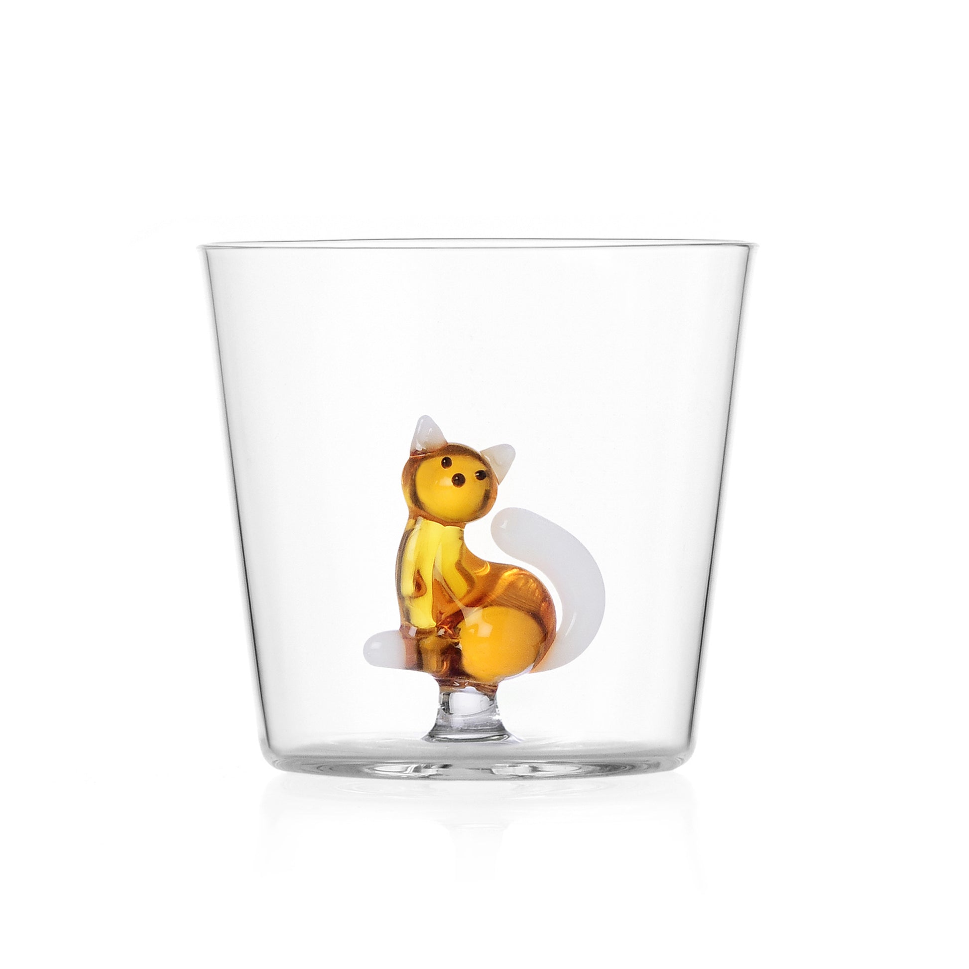 Tumbler Tabby Cat│Drinkglas Kat Ichendorf Milano│art. 352.090.09│vooraanzicht met witte achtergrond