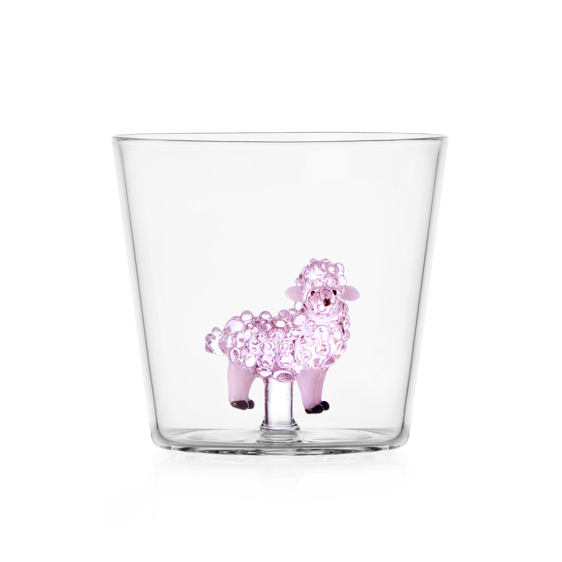 Tumbler Animal Farm│Drinkglas Roze Schaap│Ichendorf Milano│art. 352.229│zijaanzicht met witte achtergrond