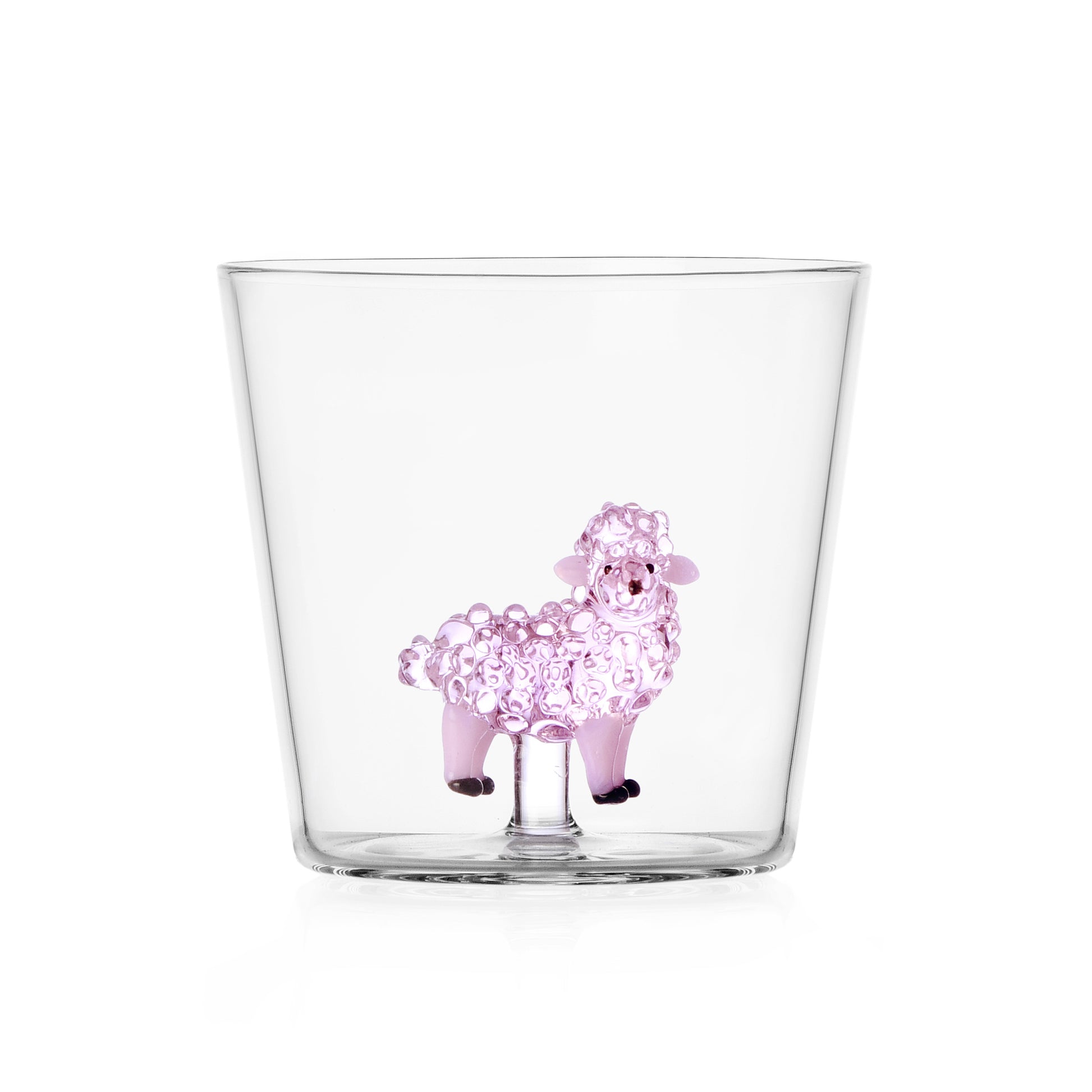 Tumbler Animal Farm│Drinkglas Roze Schaap│Ichendorf Milano│art. 352.229│zijaanzicht met witte achtergrond