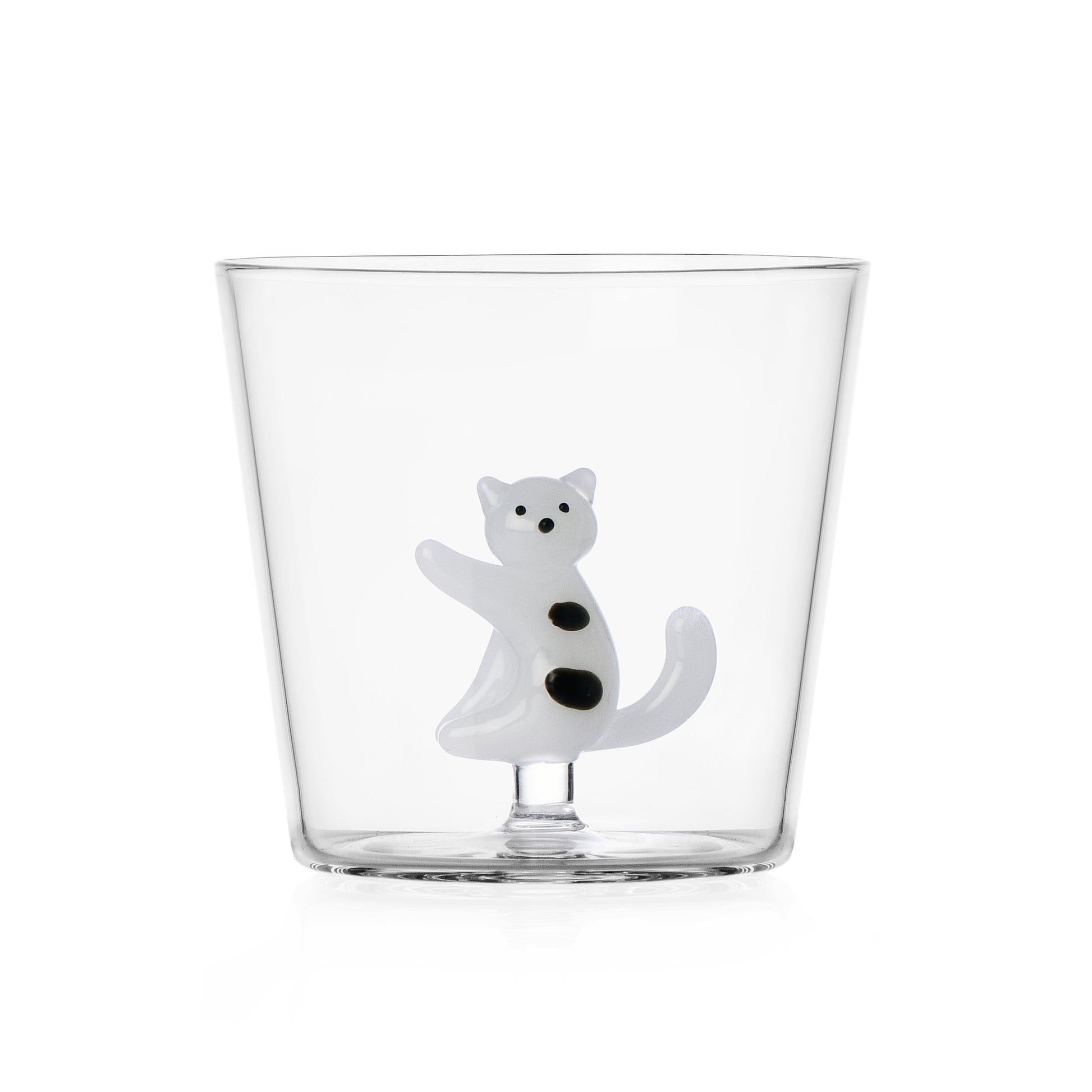 Tumbler Tabby Cat Wit & Zwarte Stippen│art. 352.090.94│vooraanzicht