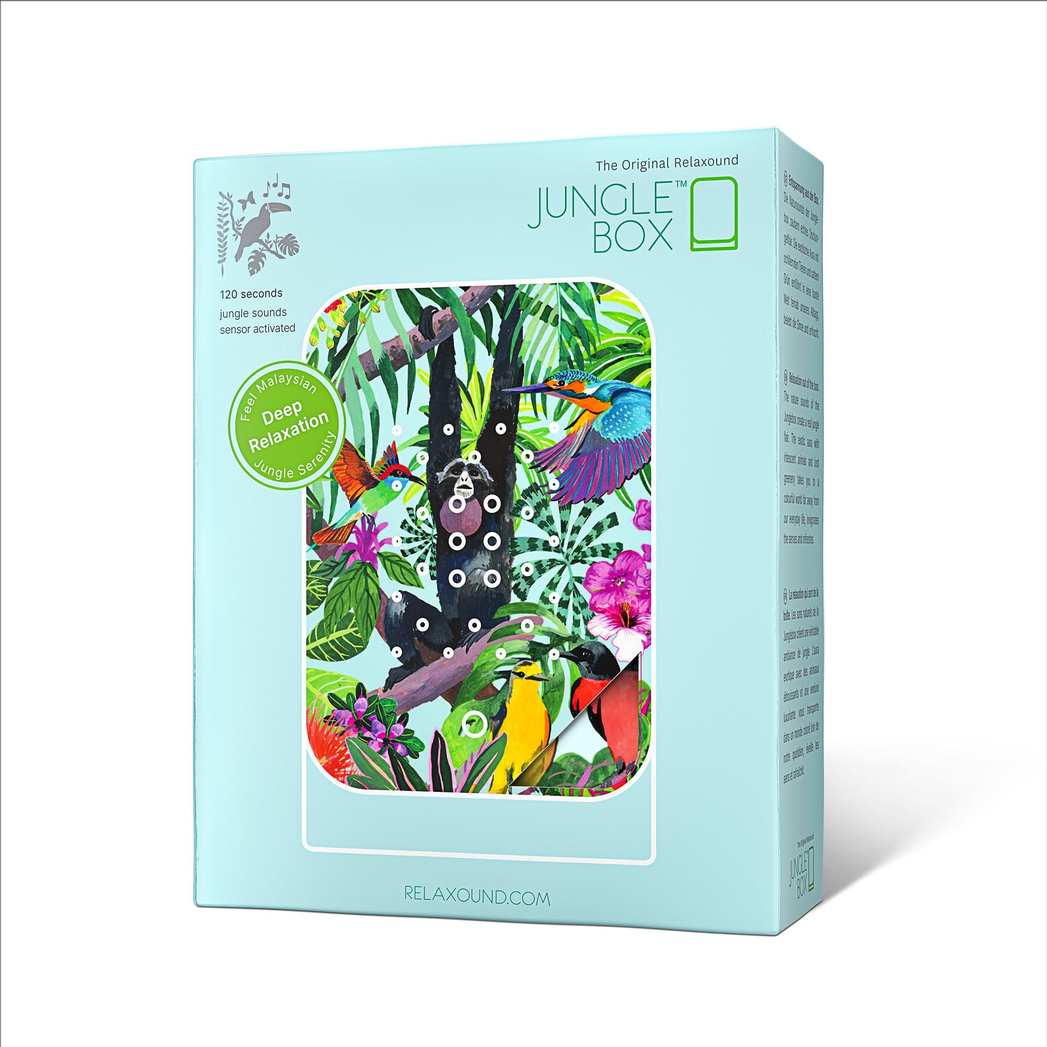 Junglebox Tropic Relaxound│Oerwoudgeluiden│art. 11JGL0701001│verpakking