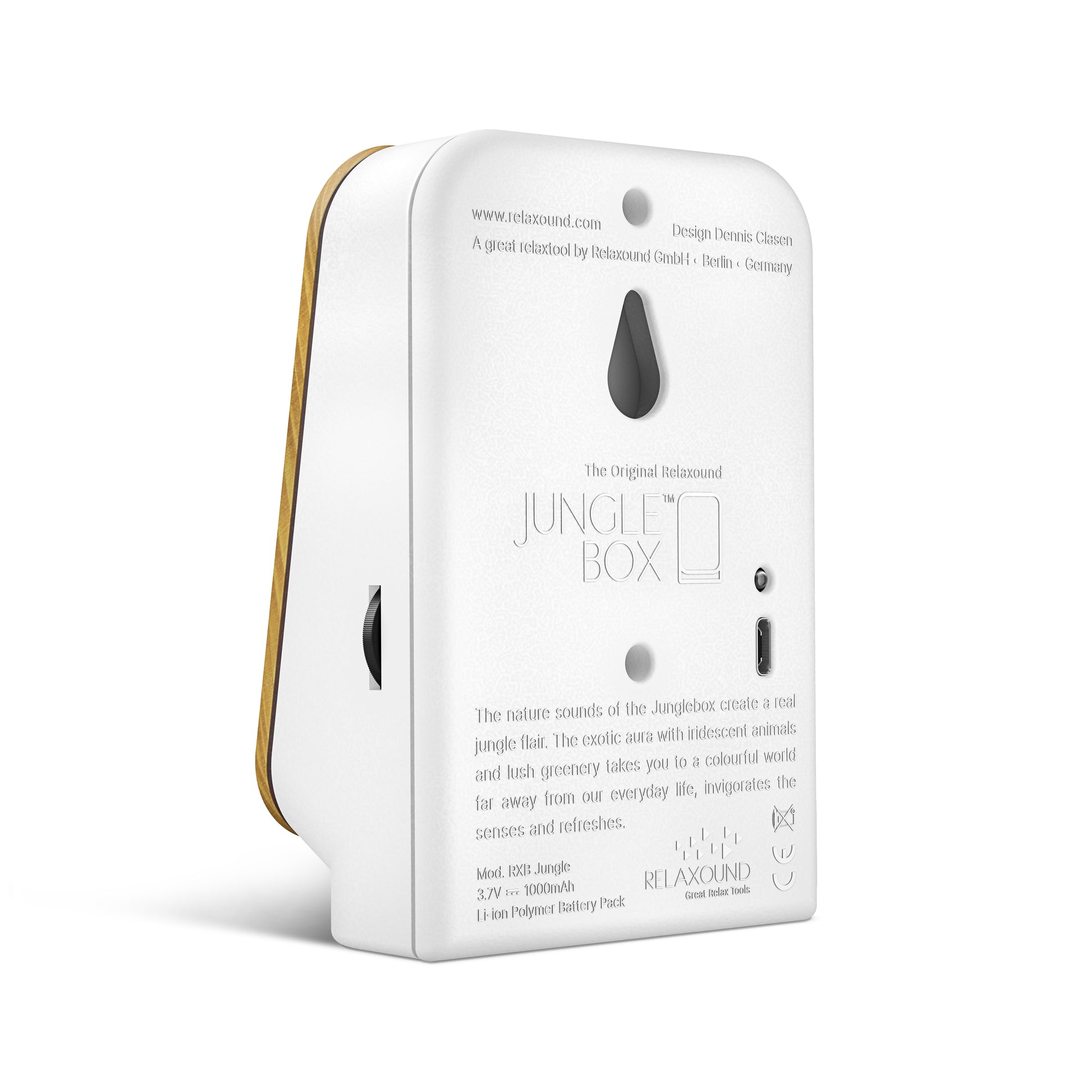 Junglebox Teakhout Relaxound│Oerwoudgeluiden│art. 11JGL0201001│achterkant