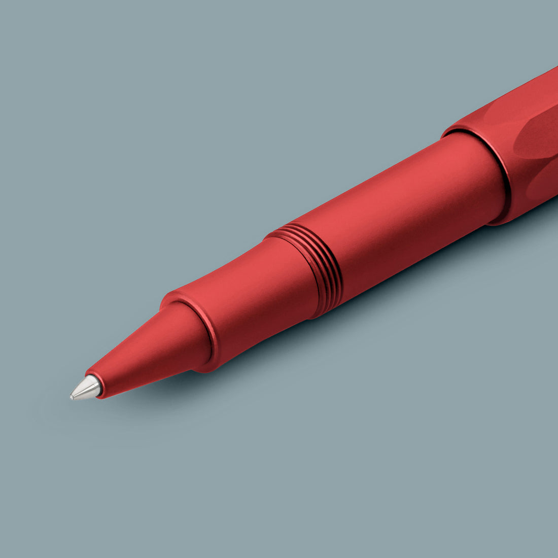 Kaweco AL SPORT Rollerball Pen Rood│art. 1511566│vooraanzicht schuin